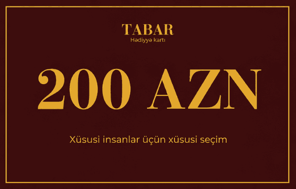 TaBaR 200 AZN hədiyyə kartı