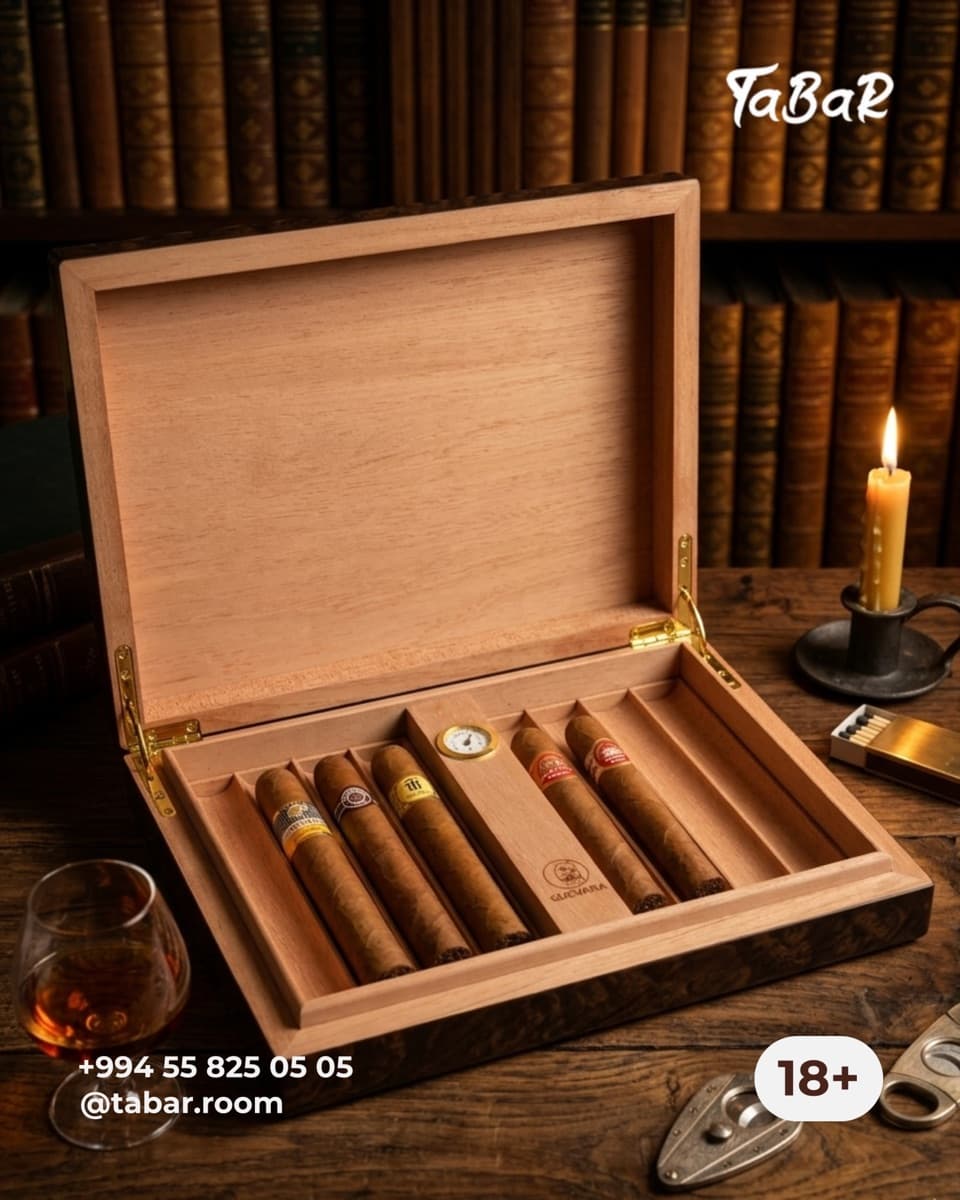 Klassik sedr humidor — 25 siqar