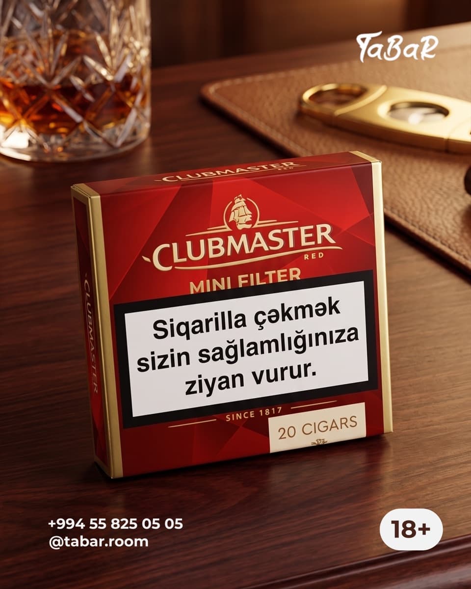 Clubmaster Red Mini Filter — 20 cigars